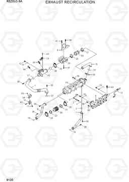 9120 EXHAUST RECIRCULATION R520LC-9A, Hyundai