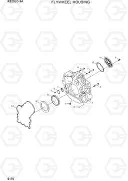 9170 FLYWHEEL HOUSING R520LC-9A, Hyundai
