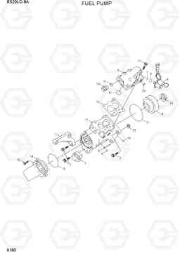 9180 FUEL PUMP R520LC-9A, Hyundai