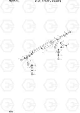 9190 FUEL SYSTEM PRIMER R520LC-9A, Hyundai