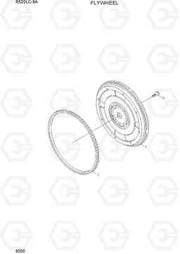 9200 FLYWHEEL R520LC-9A, Hyundai