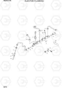 9370 INJECTOR PLUMBING R520LC-9A, Hyundai