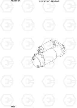 9420 STARTING MOTOR R520LC-9A, Hyundai