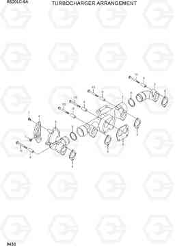 9430 TURBOCHARGER ARRANGEMENT R520LC-9A, Hyundai