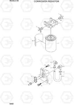 9460 CORROSION RESISTOR R520LC-9A, Hyundai