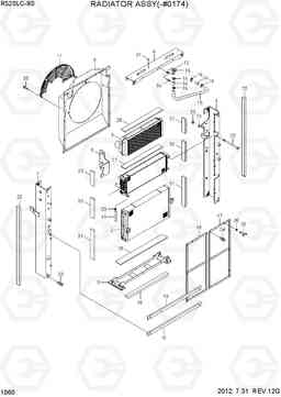 1060 RADIATOR ASSY(-#0174) R520LC-9S, Hyundai