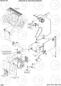 1090 AIRCON & HEATER GROUP R520LC-9S, Hyundai