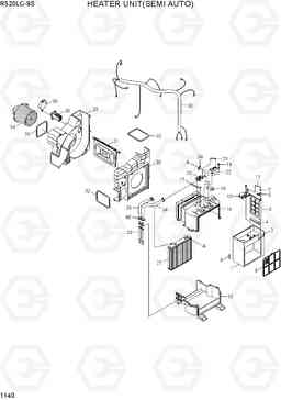 1140 HEATER UNIT(SEMI AUTO) R520LC-9S, Hyundai