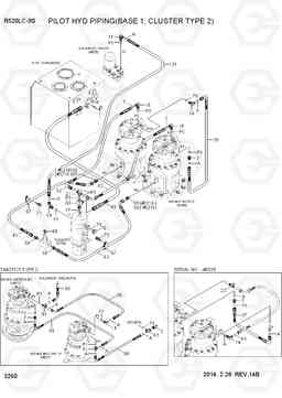 3260 PILOT HYD PIPING(BASE 1, CLUSTER TYPE 2) R520LC-9S, Hyundai