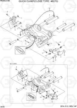 3470 QUICK CLAMP(CLOSE TYPE, -#0270) R520LC-9S, Hyundai