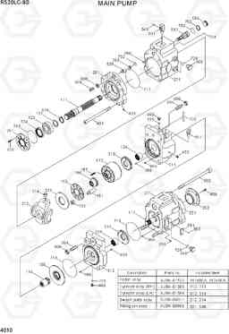 4010 MAIN PUMP R520LC-9S, Hyundai