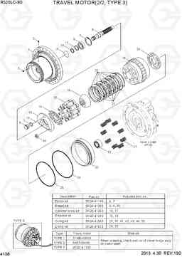 4138 TRAVEL MOTOR(2/2, TYPE 3) R520LC-9S, Hyundai