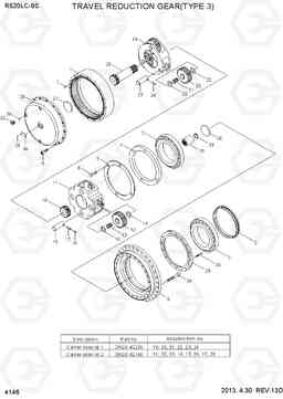 4146 TRAVEL REDUCTION GEAR(TYPE 3) R520LC-9S, Hyundai