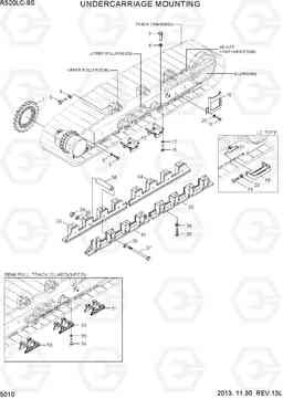 5010 UNDERCARRIAGE MOUNTING R520LC-9S, Hyundai