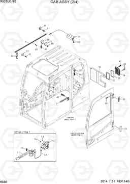 6030 CAB ASSY(2/4) R520LC-9S, Hyundai