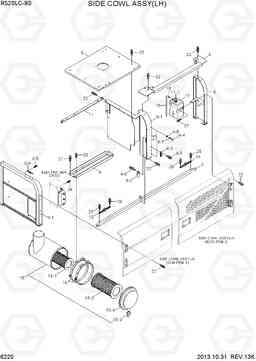 6220 SIDE COWL ASSY(LH) R520LC-9S, Hyundai