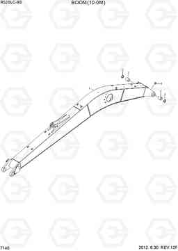 7140 BOOM(10.0M) R520LC-9S, Hyundai