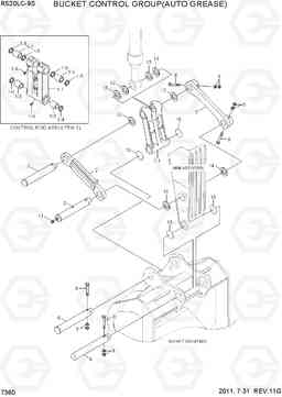 7360 BUCKET CONTROL GROUP(AUTO GREASE) R520LC-9S, Hyundai