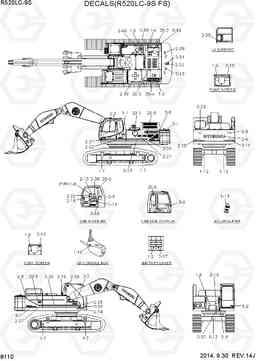 8110 DECALS(R520LC-9S FS) R520LC-9S, Hyundai