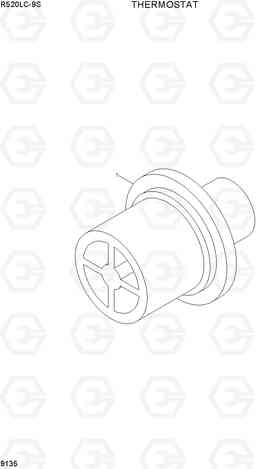 9135 THERMOSTAT R520LC-9S, Hyundai