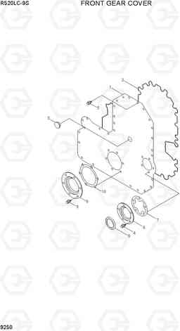 9250 FRONT GEAR COVER R520LC-9S, Hyundai