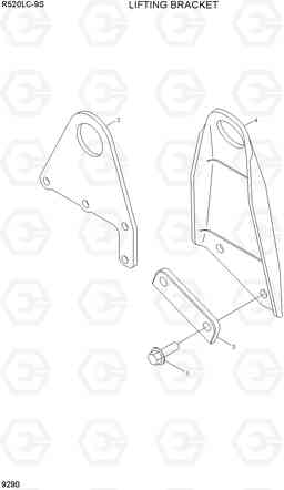 9290 LIFTING BRACKET R520LC-9S, Hyundai