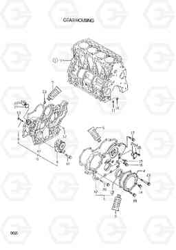 0020 GEAR HOUSING R55-3, Hyundai