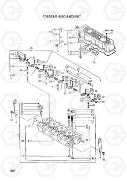 0040 CYLINDER HEAD & BONNET R55-3, Hyundai