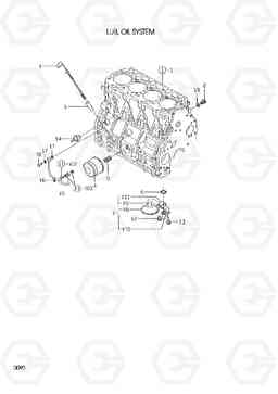 0090 LUB. OIL SYSTEM R55-3, Hyundai