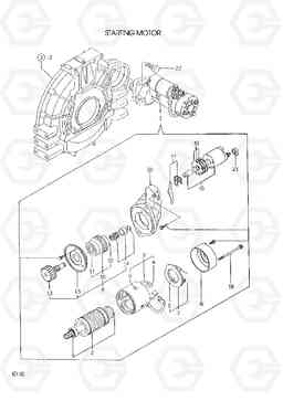 0170 STARTING MOTOR R55-3, Hyundai