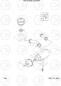 1050 AIR INTAKE SYSTEM R55-3, Hyundai