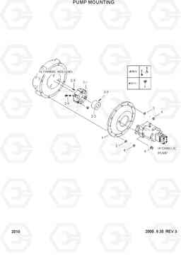 2010 PUMP MOUNTING R55-3, Hyundai