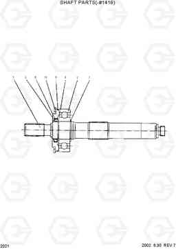 2021 SHAFT PARTS(-#1416) R55-3, Hyundai