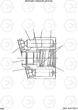 2023 ROTARY GROUP(-#1416) R55-3, Hyundai