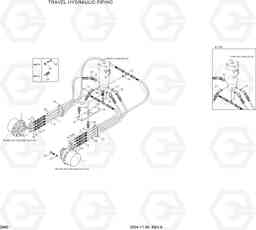 2060 TRAVEL HYDRAULIC PIPING R55-3, Hyundai