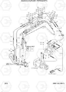 2072 QUICK COUPLER PIPING(OPT) R55-3, Hyundai