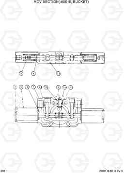 2081 MCV SECTION(-#0616, BUCKET) R55-3, Hyundai