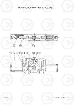 2084A MCV SECTION(#0581-#0616, DOZER) R55-3, Hyundai