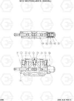 2085 MCV SECTION(-#0616, SWIVEL) R55-3, Hyundai