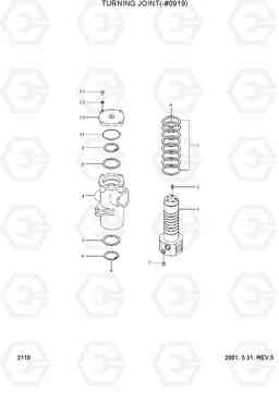 2110 TURNING JOINT(-#0919) R55-3, Hyundai