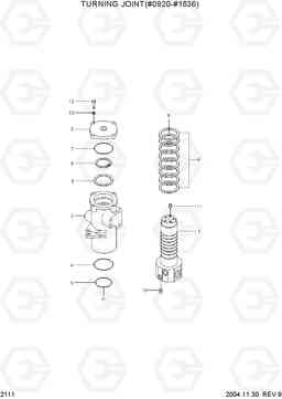 2111 TURNING JOINT(#0920-#1836) R55-3, Hyundai