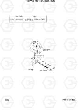 2124 TRAVEL MOTOR(#0698-,3/3) R55-3, Hyundai