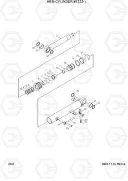 2141 ARM CYLINDER(#1333-) R55-3, Hyundai