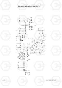 4020 BOOM SWING SYSTEM R55-3, Hyundai