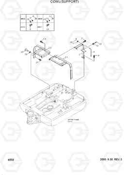 4050 COWL(SUPPORT) R55-3, Hyundai