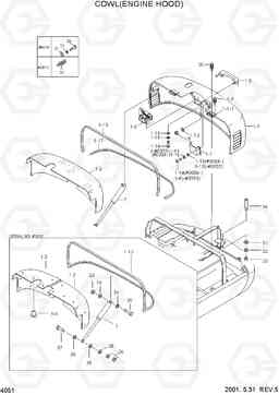 4051 COWL(ENGINE HOOD) R55-3, Hyundai