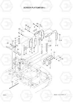 4060 SCREEN PLATE(-#0199) R55-3, Hyundai