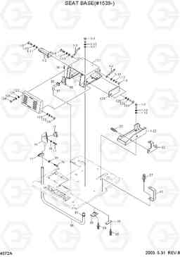 4072A SEAT BASE(#1539-) R55-3, Hyundai