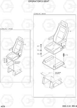 4079 OPERATOR'S SEAT R55-3, Hyundai