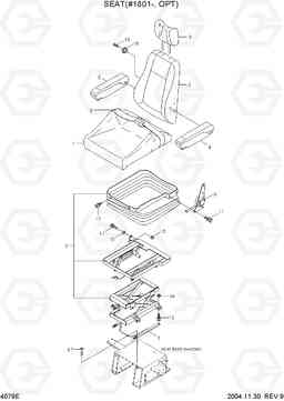 4079E SEAT(#1801-, OPT) R55-3, Hyundai